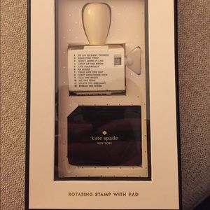 Kate Spade Rotating Stamp with Ink